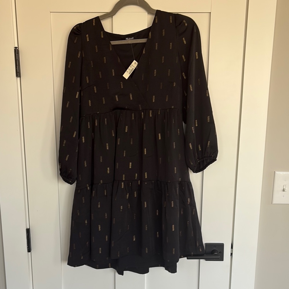 Madewell Black Long Sleeve Dress